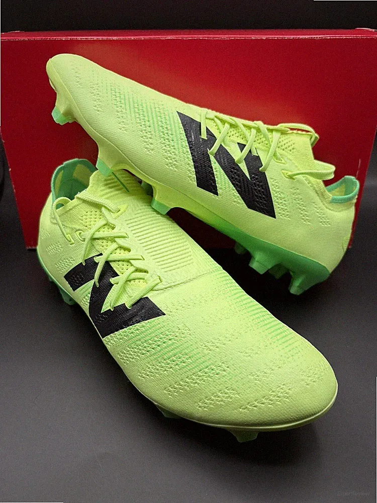 New Balance Furon Pro V7+ FG Mens Size 8.5 Wide 2E Green Soccer Cleats - SF1FL75