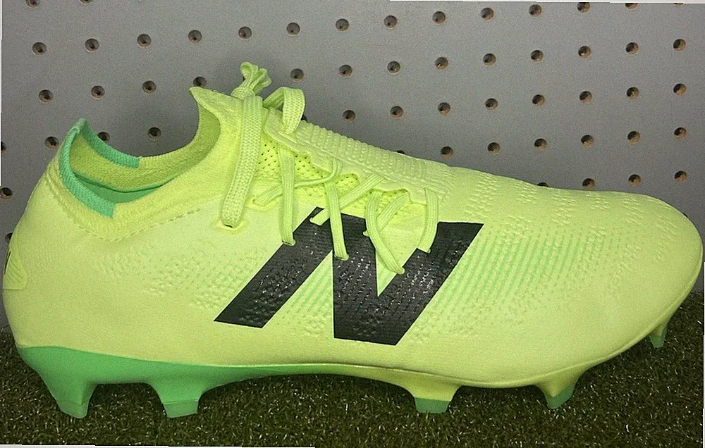 New Balance Furon Pro V7+ FG SF1FL75 Neon Green Soccer Cleats Men's 9 2E Wide