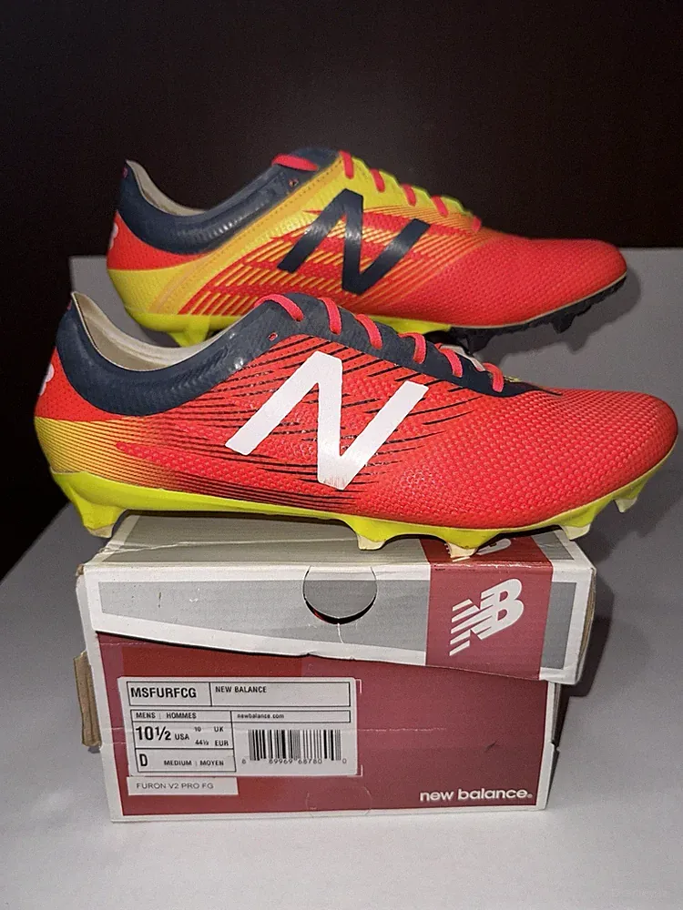 NEW BALANCE Furon REVlight Soccer Cleats MSFURFCG Men’s 10.5 2E Wide Multicolor
