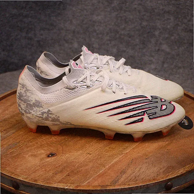 New Balance Furon V6 FG Soccer Cleat MSF1FP65 Men Size 7 2E Wide White Pink Camo
