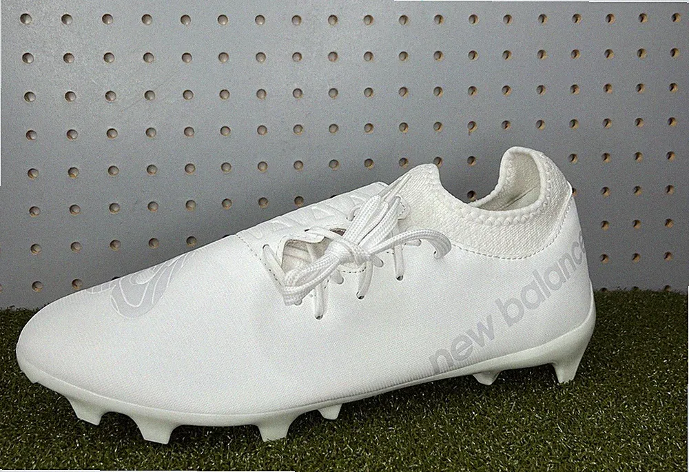 New Balance Furon v7 Dispatch FG Soccer Cleats White SF3FWW7 Size 10.5 Wide