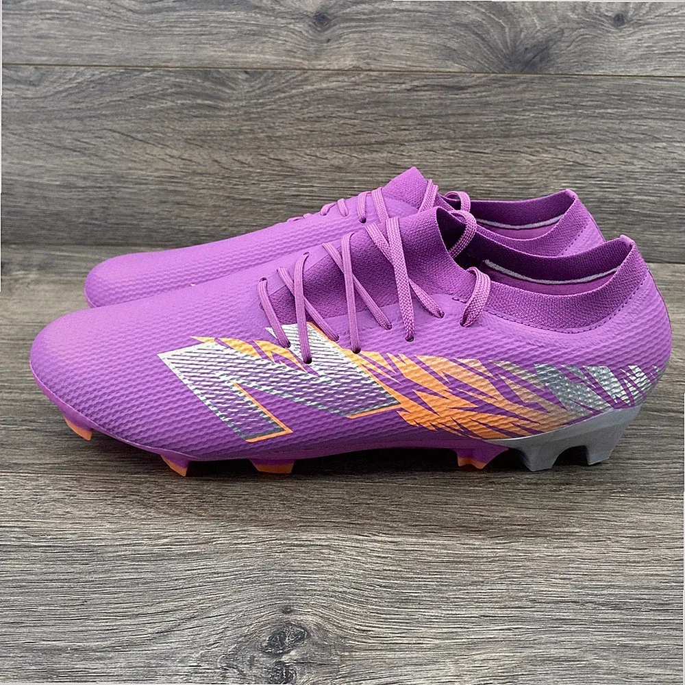 New Balance Furon V8 Pro FG Soccer Cleats Men US 13 Purple Orange SF3FEJ8
