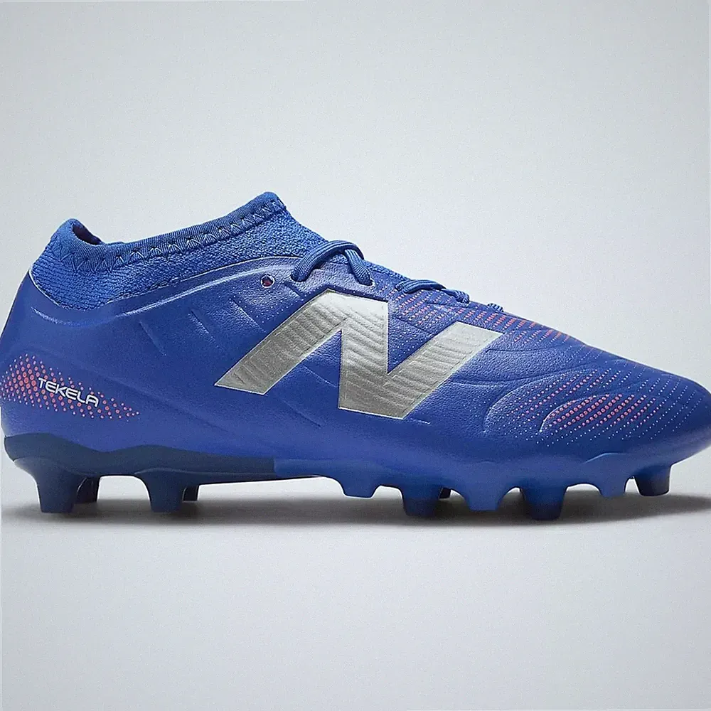 New Balance Kids Tekela Team Low Laced V5 Wide Firm Ground Soccer Cleats - Cause