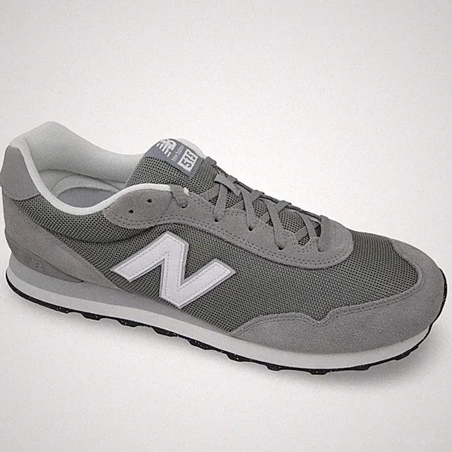 New Balance Men's US 15 Gray White 515 V3 Classic Running Sneakers NWOB