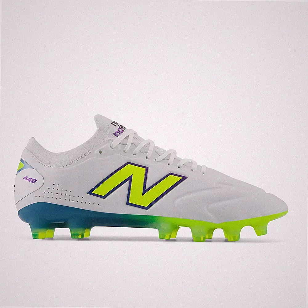 New Balance Soccer Cleats 442 Elite Knit HG/AG V3 U41HM3SL 2E White Green oki08