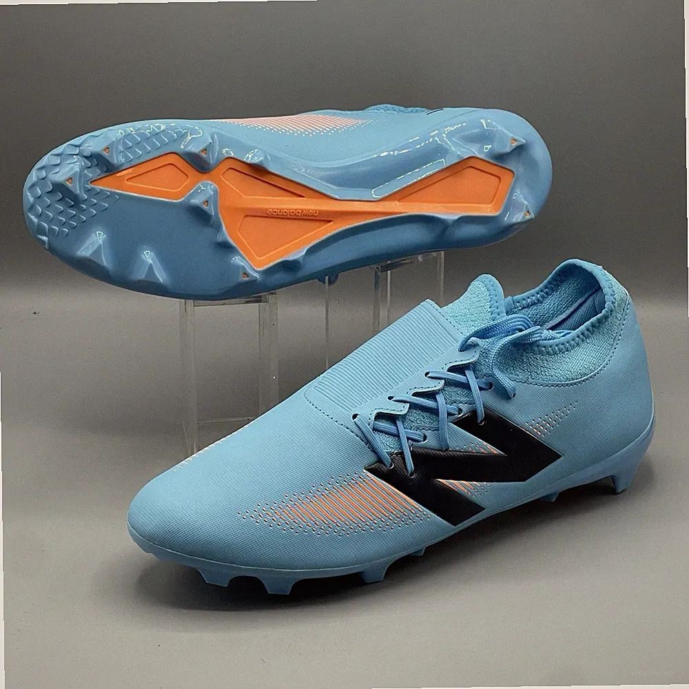 New Balance Soccer Cleats Men's 11.5 Furon v7 Dispatch FG Blue Orange SF3FS75