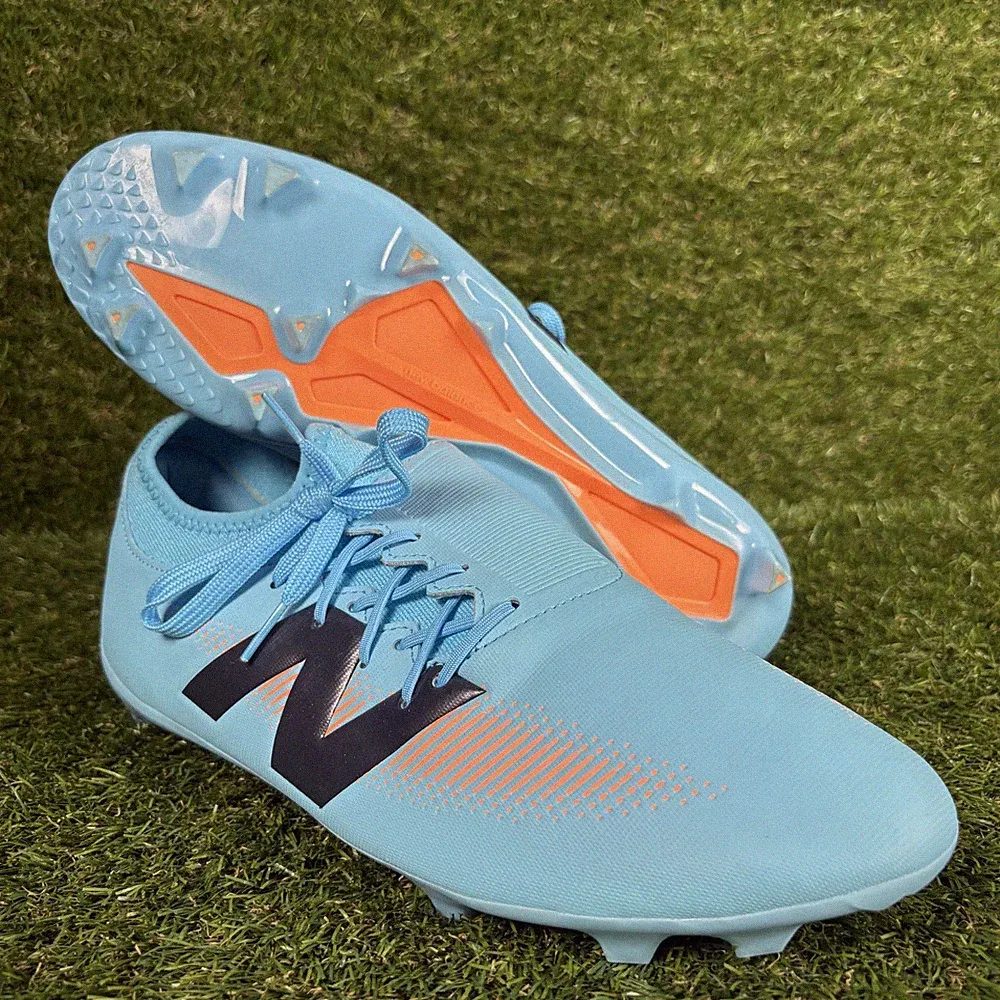 New Balance Soccer Cleats Men's 12 Furon v7 Dispatch FG Blue Orange SF3FS75