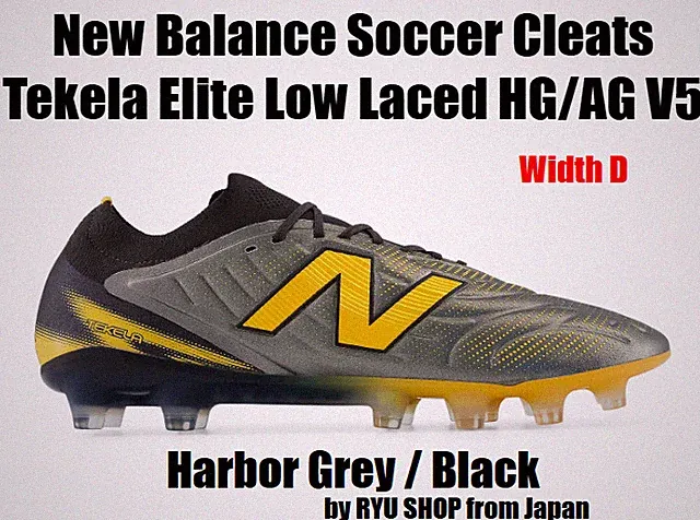 New Balance Soccer Cleats Tekela Elite Low Laced HG/AG V5UT1HL8VL D Harbor Grey