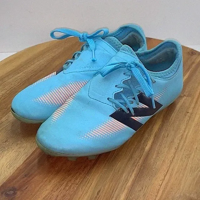 New Balance Soccer Cleats Youth 4.5 Furon v7 Dispatch FG Blue Orange W SF3FS75