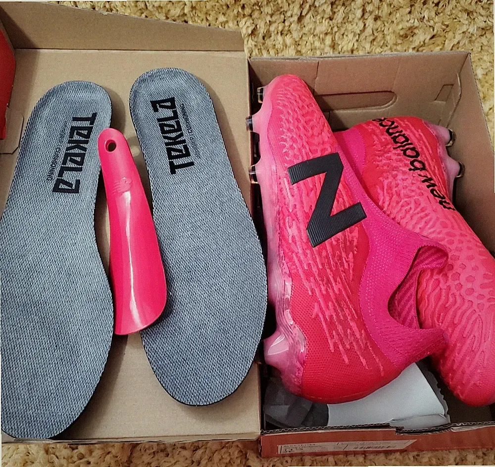 NEW BALANCE TEKELA 3.0+ PRO FG - ALPHA Flair PINK/HORIZON MENS SIZE 11.5 2E WIDE