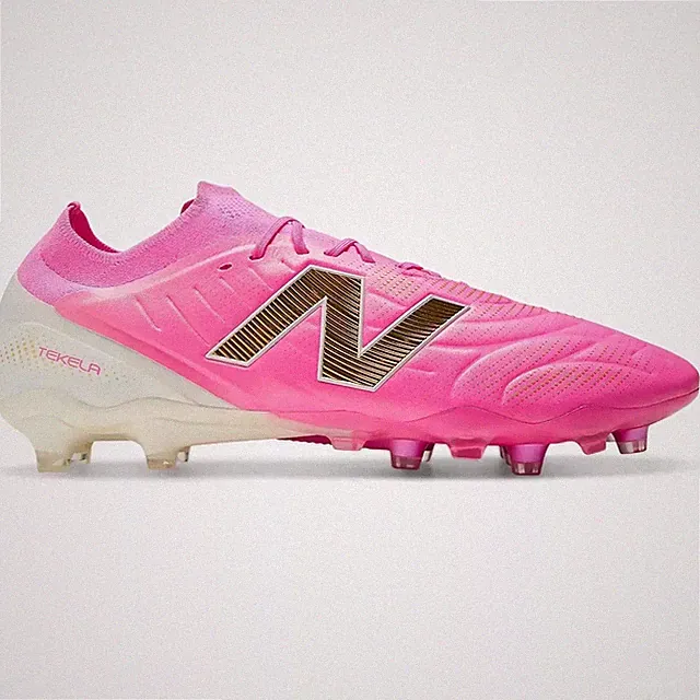 New Balance Tekela Elite Low Laced V5 2E Wide Firm Ground Soccer Cleats - Pure