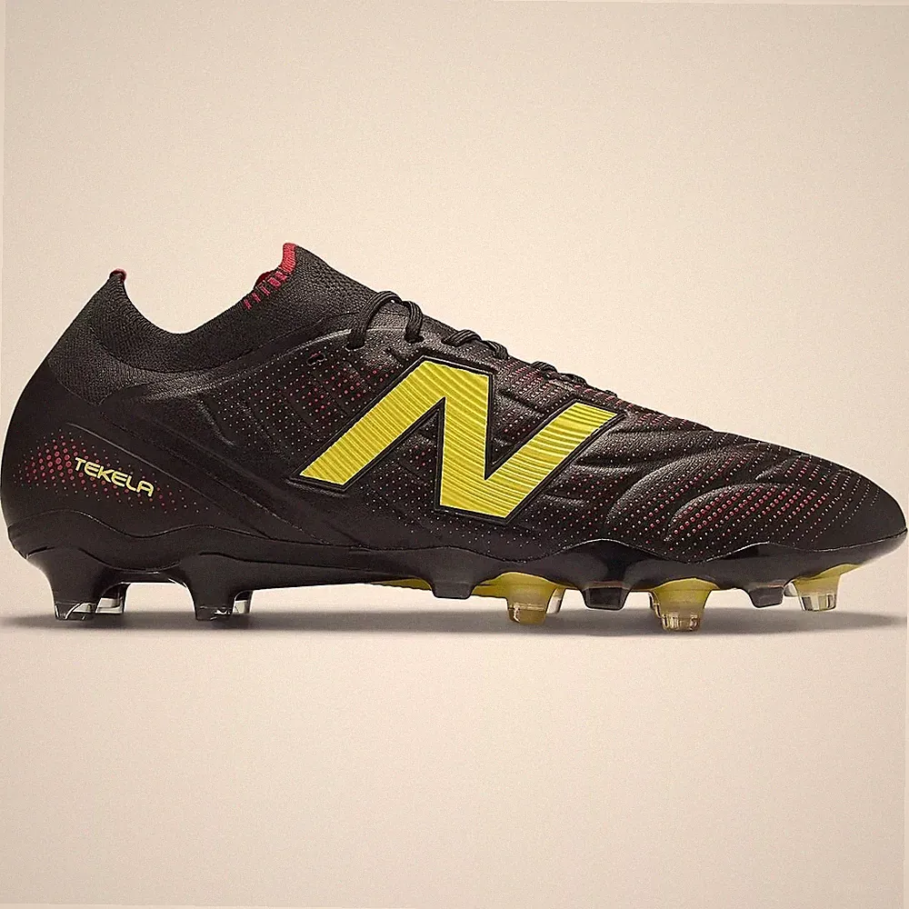 New Balance Tekela Elite Low V5 2E Wide Firm Ground Soccer Cleats - Live Wire