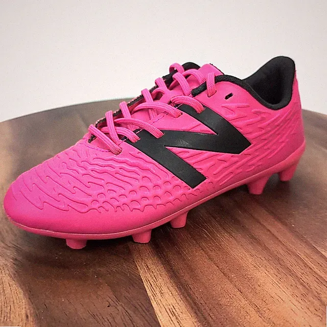 New Balance Tekela Kids Soccer Cleats Pink Black FG Youth Size 12.5K