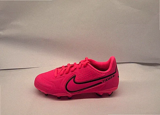 NEW Girls Nike Tiempo Pink Soccer Cleats Shoes size 1Y with box