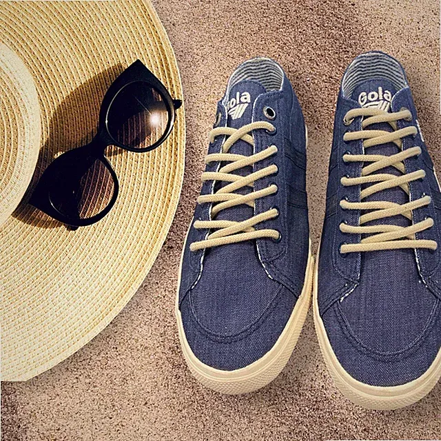 ***NEW*** Gola Women`s Trainer Size 6 U.S. Blue jean Canvas euro 37