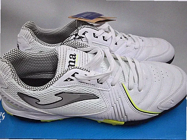 NEW Joma Sport Turf Soccer Shoes Dribling 2502 White/Silver Men’s US Size 11.5