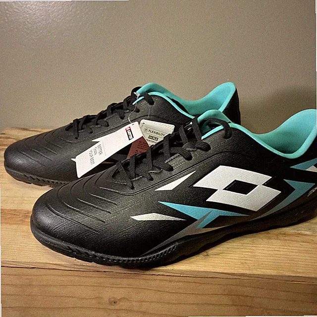 NEW Lotto Solista 700 VI Turf TF Soccer Cleats Size Men's Size 13 Black/Mint