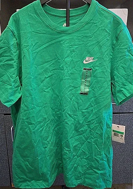 *NEW* Men NIKE ESSENTIAL SPORTSWEAR CLUB TEE GREEN (AR4997 324), Size XL