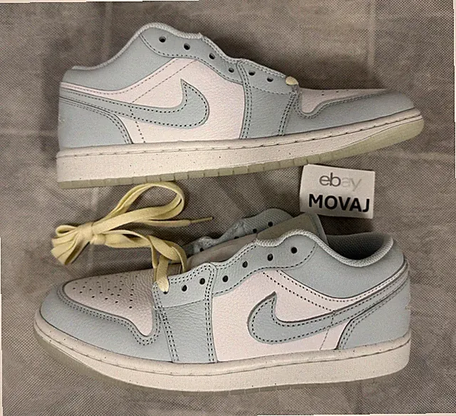 NEW Men's 7.5 Nike Air Jordan 1 Low SE Shoes Glacier Blue Sea Glass HJ5999-400