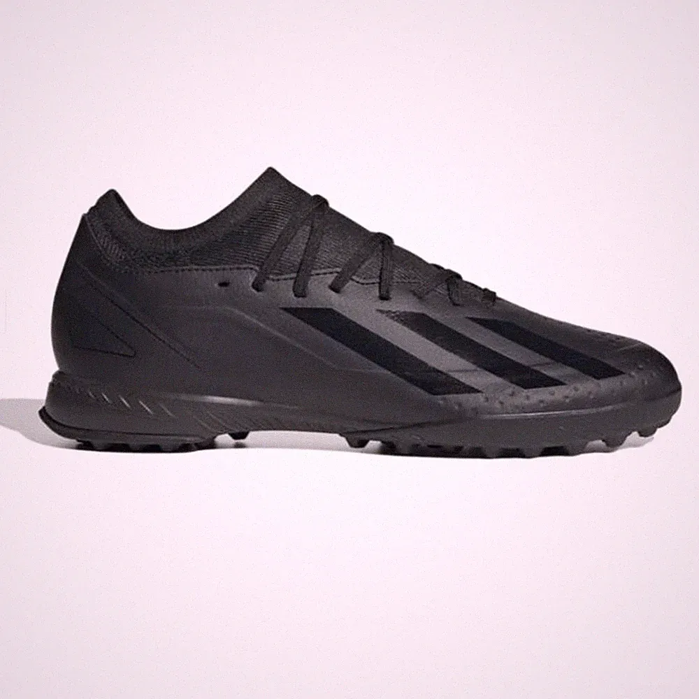New Men's Adidas X Crazyfast.3 TF Turf Soccer Shoes ID9336 Black/Black Size 8
