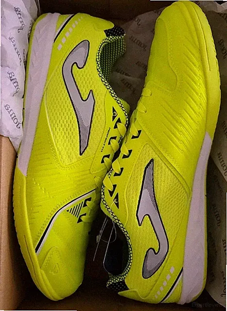 NEW Men's Size 10.5 Joma Dribling 2409 Lemon Neon Indoor Soccer Shoes DRIS2409IN