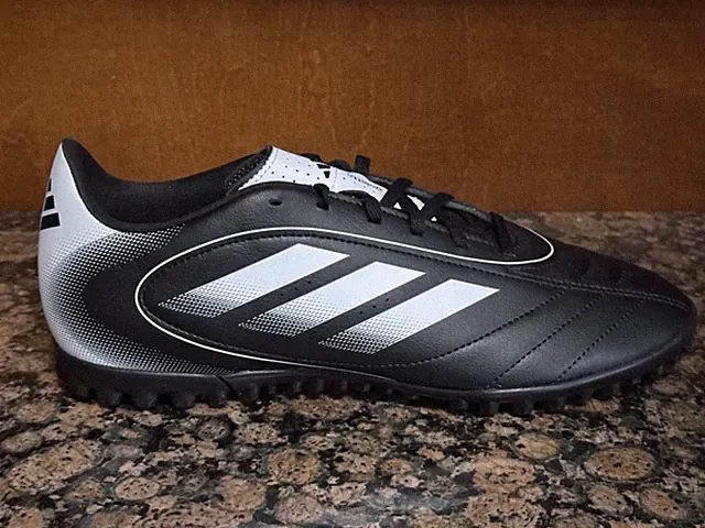 New! Mens ADIDAS GOLETTO IX TURF SOCCER CLEATS IH0083 BLACK/WHITE