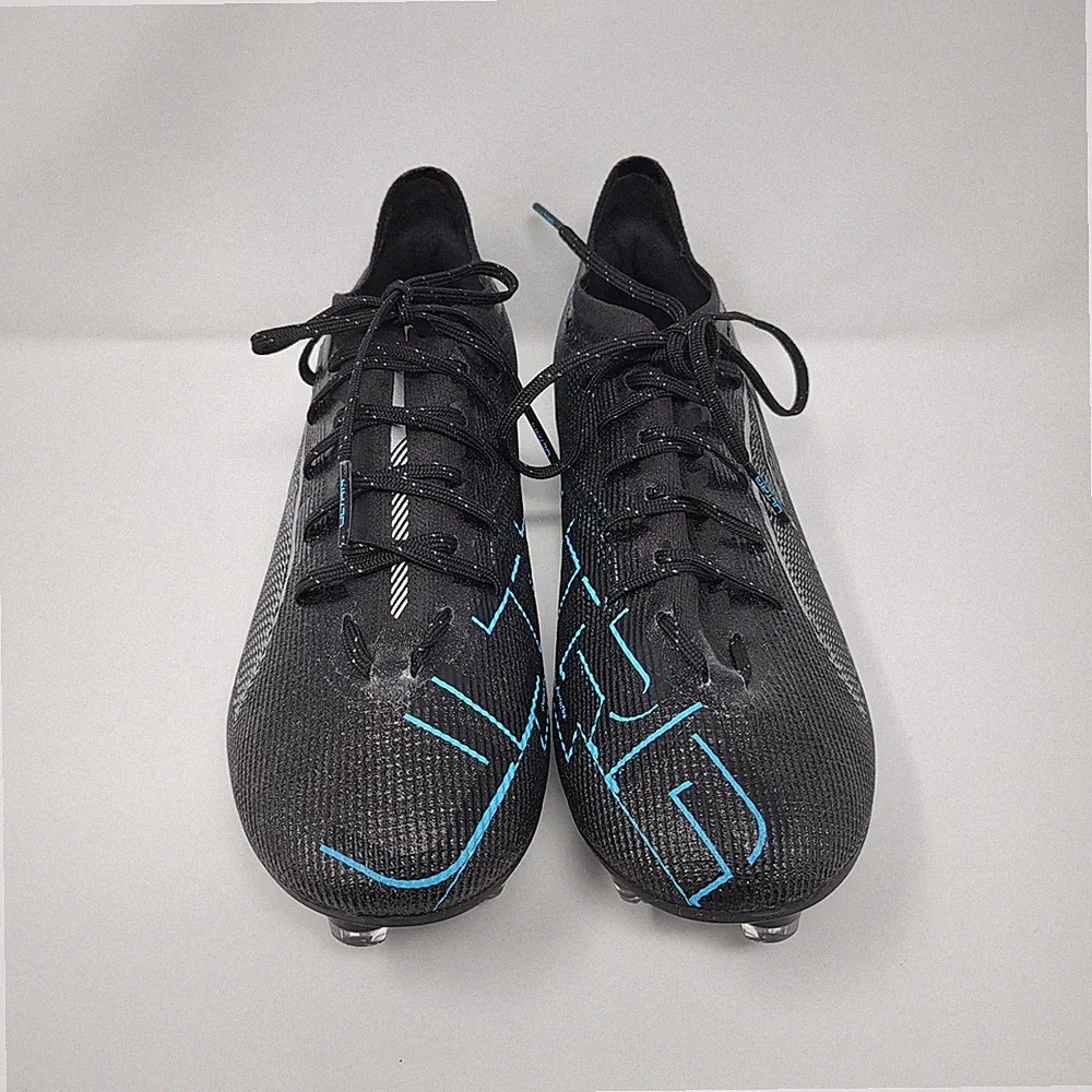 New Mens Puma Ultra 5 Ultimate FG Soccer Cleats 107683-02 Black / Silver Sz 7.5