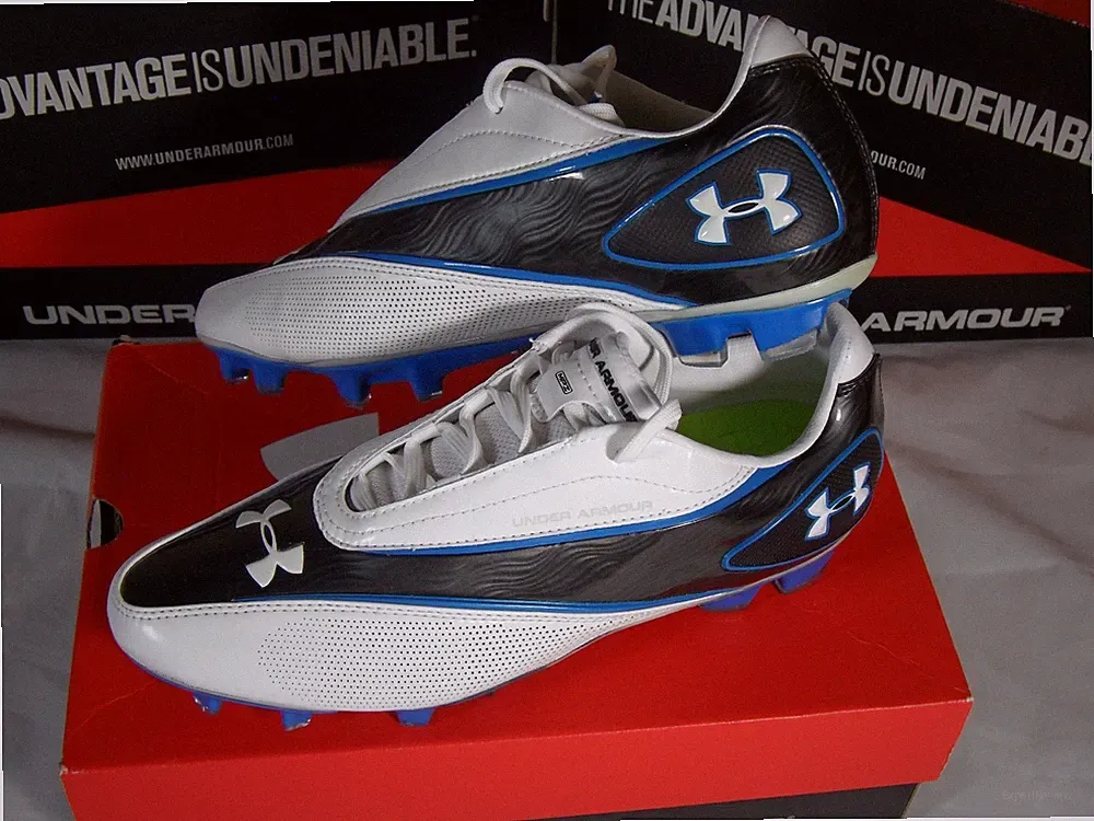 New Mens Under Armour Create Pro II FG Soccer Cleats Boots White Blue Black $160