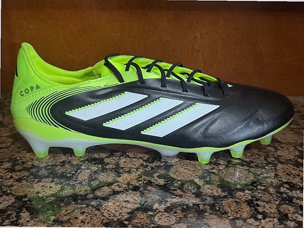 New! Mens US 12 ADIDAS COPA PURE III ELITE FG SOCCER CLEATS BLACK/LUCID LEMON