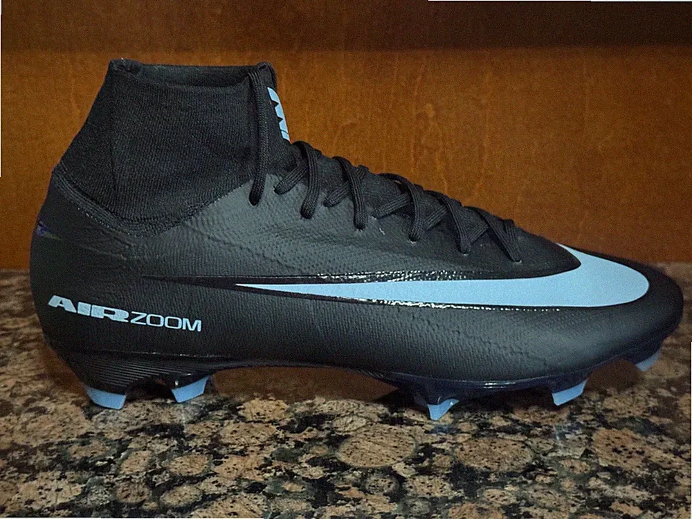 New! Mens US 5 NIKE ZOOM MERCURIAL SUPERFLY 10 PRO FG SOCCER CLEATS BLACK/BLUE
