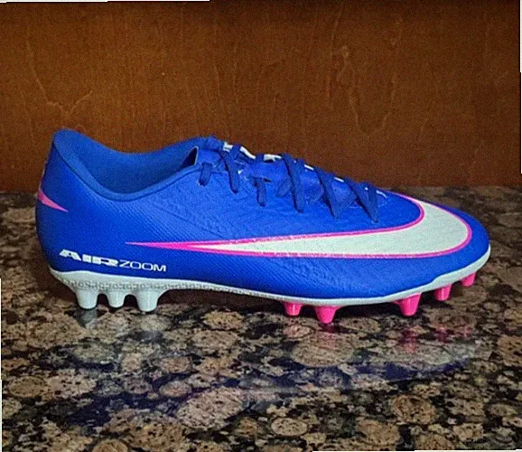 New Mens US 6.5 NIKE MERCURIAL VAPOR 16 ACADEMY AG SOCCER CLEATS RACER BLUE/PINK