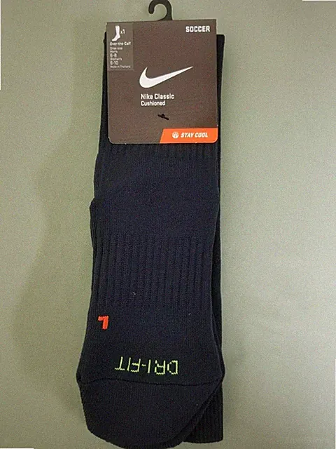 New Nike Classic Cushioned Over The Calf Soccer Sock.