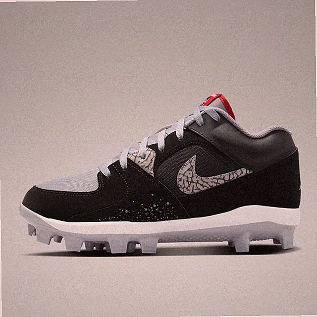 New Nike Jordan Stadium 90 Low MCS Shoes - Black/ Cement Grey (HQ0211-060)