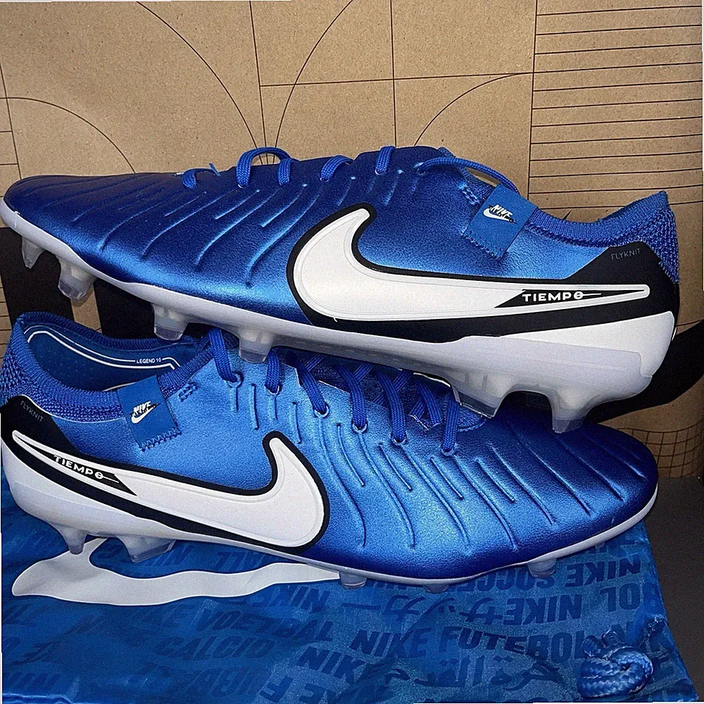 NEW Nike Legend 10 Elite FG Soccer Cleats Blue White NBY DV4328-400 Size 7.5