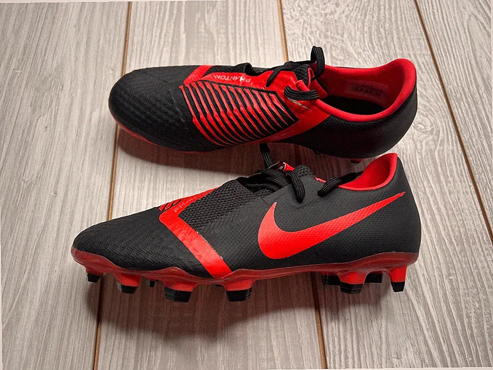 New Nike Mens Phantom Ventom Academy FG Soccer Cleats Size 5.5 Red Black