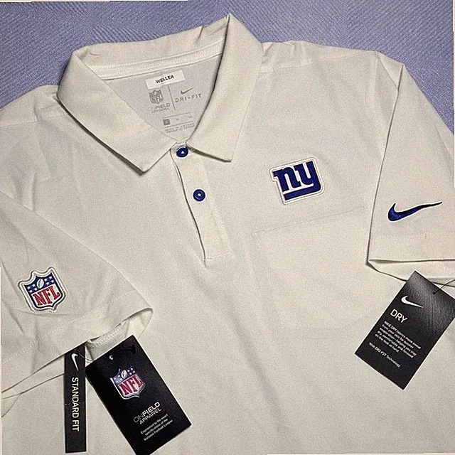 NEW Nike NFL New York Giants On Field Dri-FIT Performance Polo Shirt Small NWT
