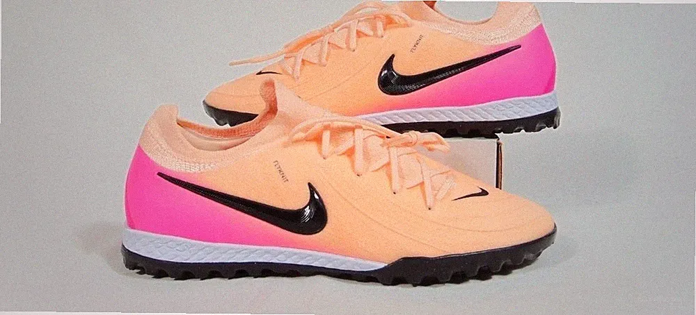 New Nike Phantom GX II Pro TF Turf Soccer Shoes Sz 10 Mens Crimson-Pink-Black