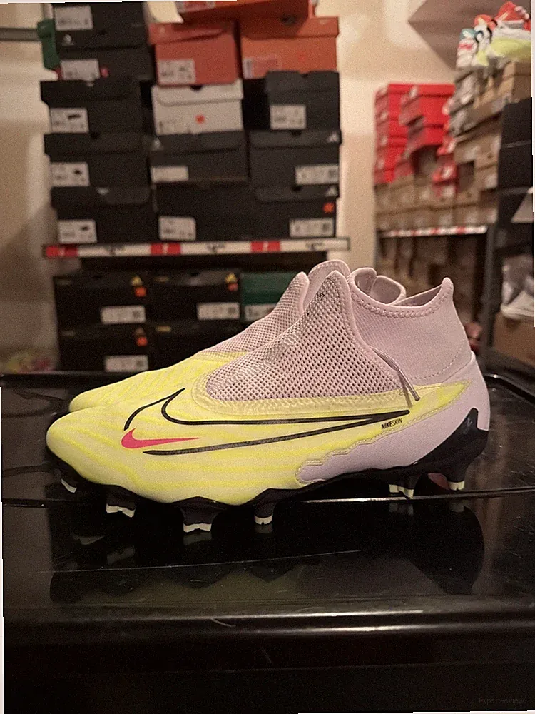 NEW Nike Phantom GX Pro Firm-Ground Soccer Cleats Volt Grey NikeSkin Mens Size 9