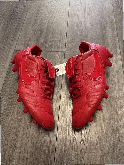 New Nike Premier 3 FG Triple Red White Soccer Cleats (HM0265-600) Size 7 New