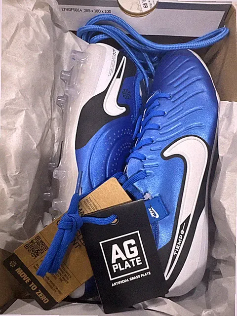 NEW Nike size 6.5 Tiempo Legend 10 Elite AG-Pro Blue Cleats Mens (DV4330-400)
