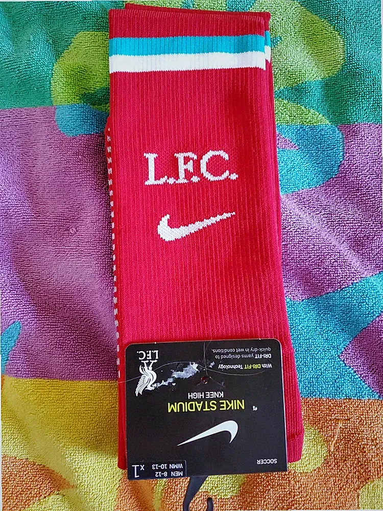 NEW Nike Stadium Knee High Soccer Socks Liverpool Football Club L.F.C Men's 8-12