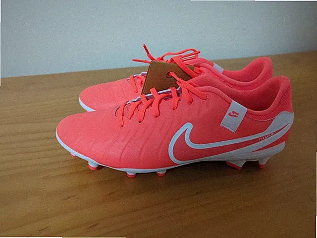 NEW Nike Tiempo Legend 10 Academy Fg/Mg Hot Lava-White DV4337-800 Men's Size 9