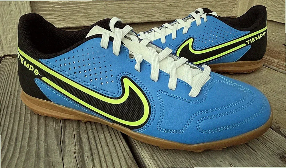 New! Nike Tiempo Legend 9 Club TF Men's 6.5 Turf Soccer Shoes Light Photo Blue