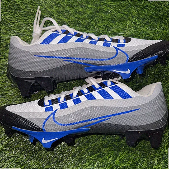 New Nike Vapor Edge Speed 360 Sz 9.5 Football Cleats Black Blue DQ5110-041 Men