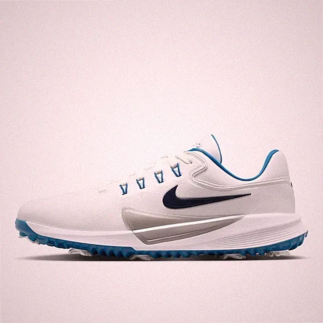 New Nike Victory Pro 4 (Wide) Golf Shoes - White/ Court Blue (HM9220-104)