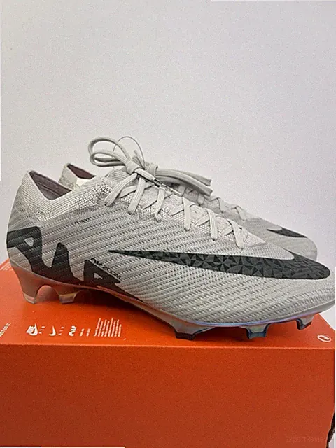 New Nike Zoom Vapor 15 Elite FG P Grey HF4396-001 Men's Size 7 Cleats