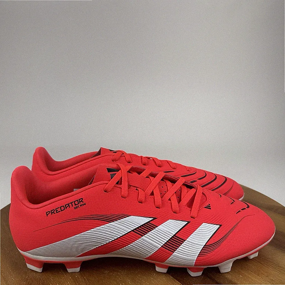 New NWOB Mens Adidas Predator Club FG Orange Athletic Soccer Cleats Size 11 M