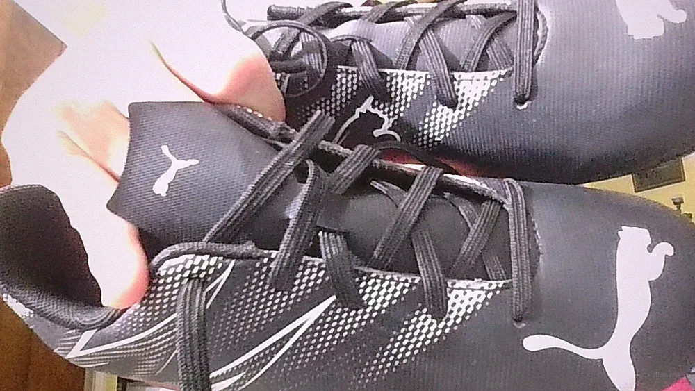 NEW PUMA Attacanto Firm Ground CLEATS Sz 5/EUR37 Blk/Silv Mist Soccer #107480-01