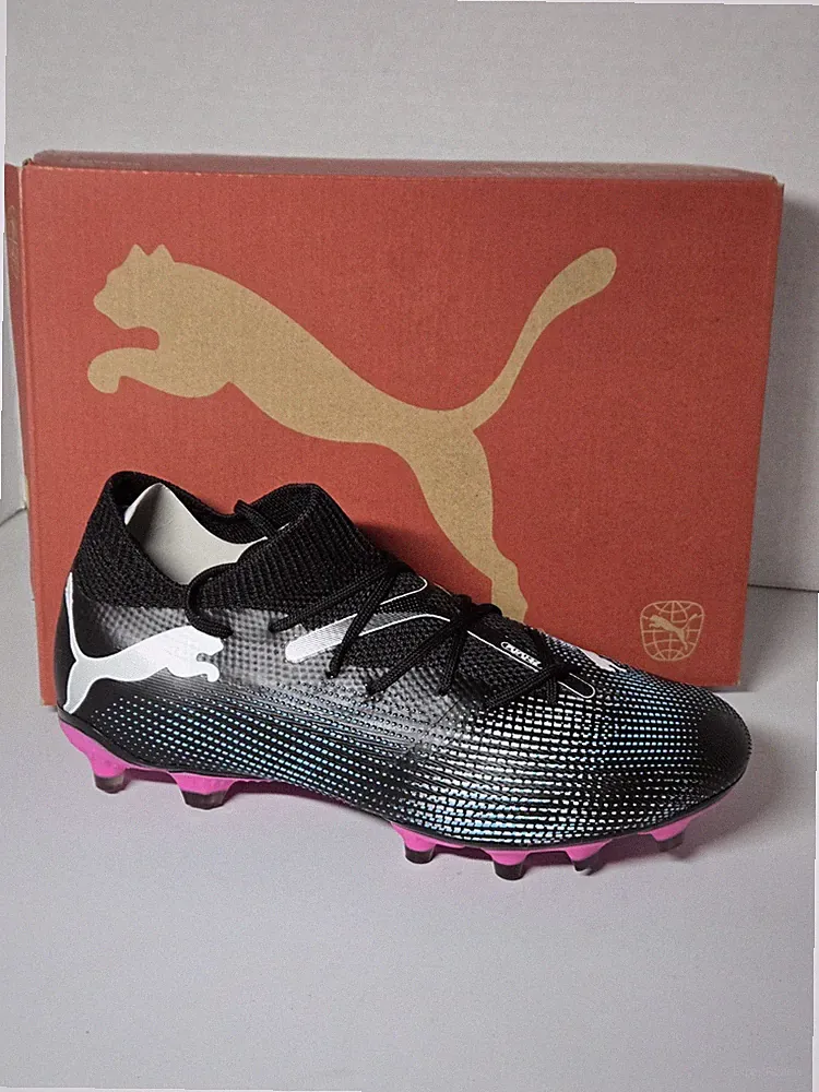 New Puma Future 7 Match FG AG Womens Soccer Cleats Size 6 Black White Pink