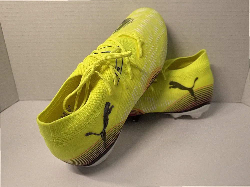 New PUMA Future 8 Match Firm/Artificial Ground Soccer Cleats Women’s 9 Yellow